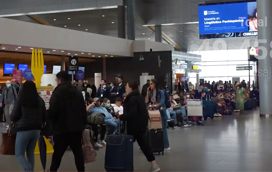 Se estima que cerca de 3.280.300 pasajeros se movilicen, por las principales terminales aéreas de Colombia durante la temporada de receso escolar